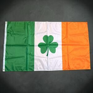 Anley Novelty Irish Flag Green Orange White Shamrock 59” x 34”